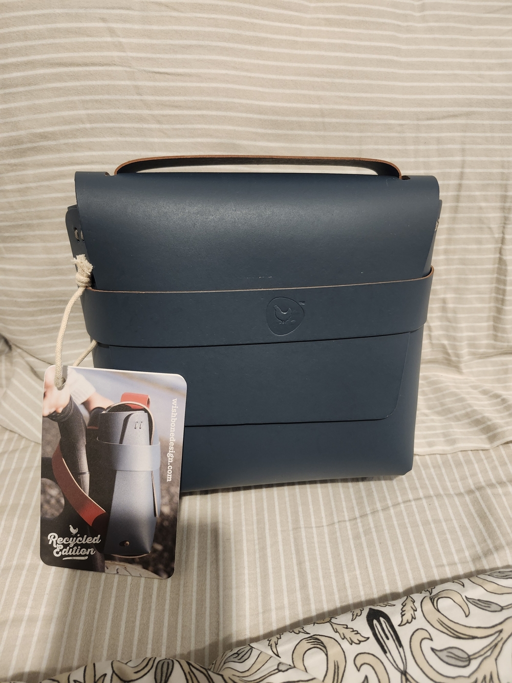 Wish Bone Design Blue Recycled Edition Bike Bag